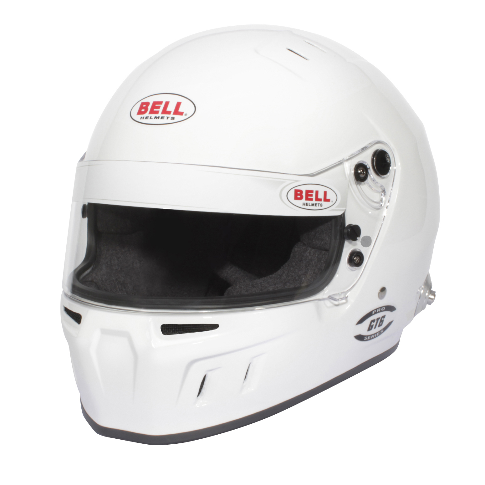 Casco integral Bell GT6 Pro blanco aprobado por la FIA 8859-2024