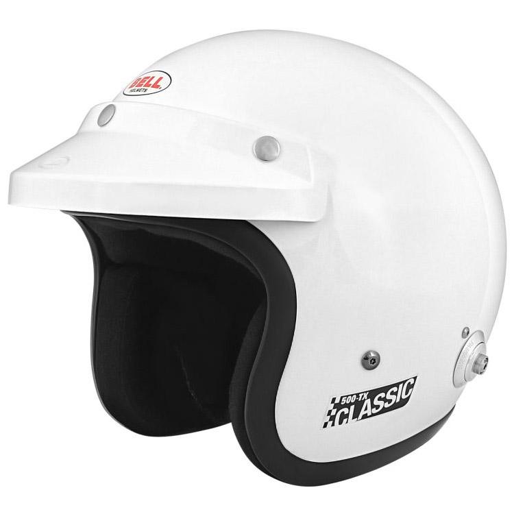 El casco abierto Snell SA2010 de la cara de la obra clásica de Bell 500-Tx aprobó