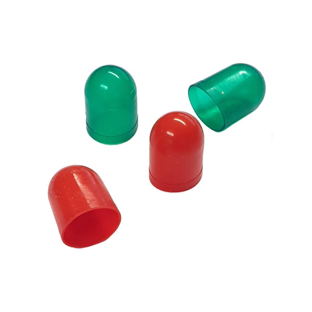 Cubiertas de bombilla calibre VDO rojo y verde