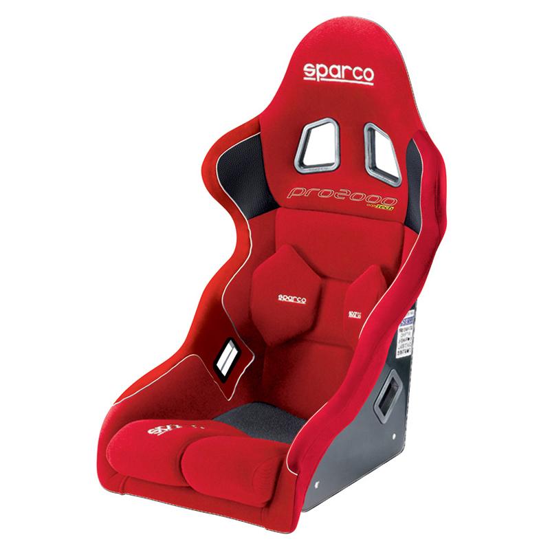 Favorable 2000 asientos de Sparco en rojo