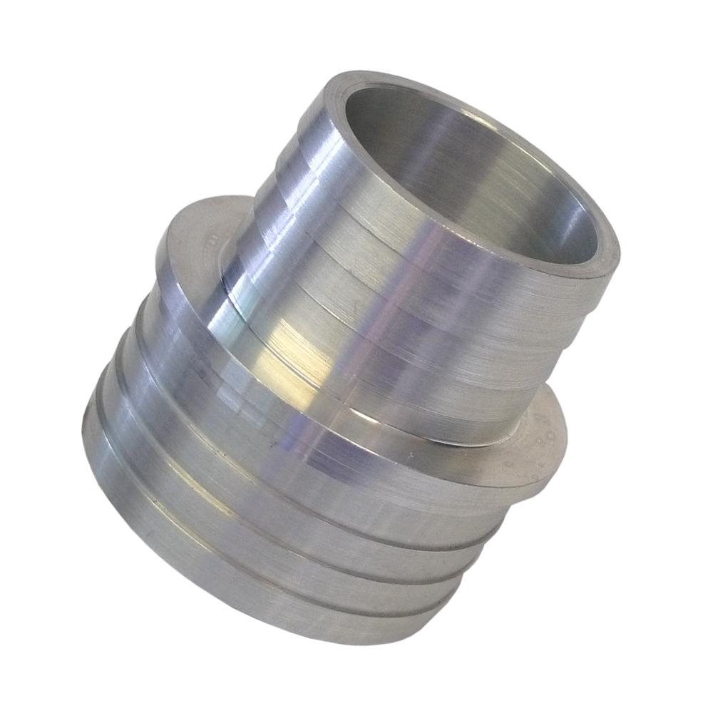 Billet Reductor de manguera de aluminio 57-45 mm (2.25-1.75 pulgadas)