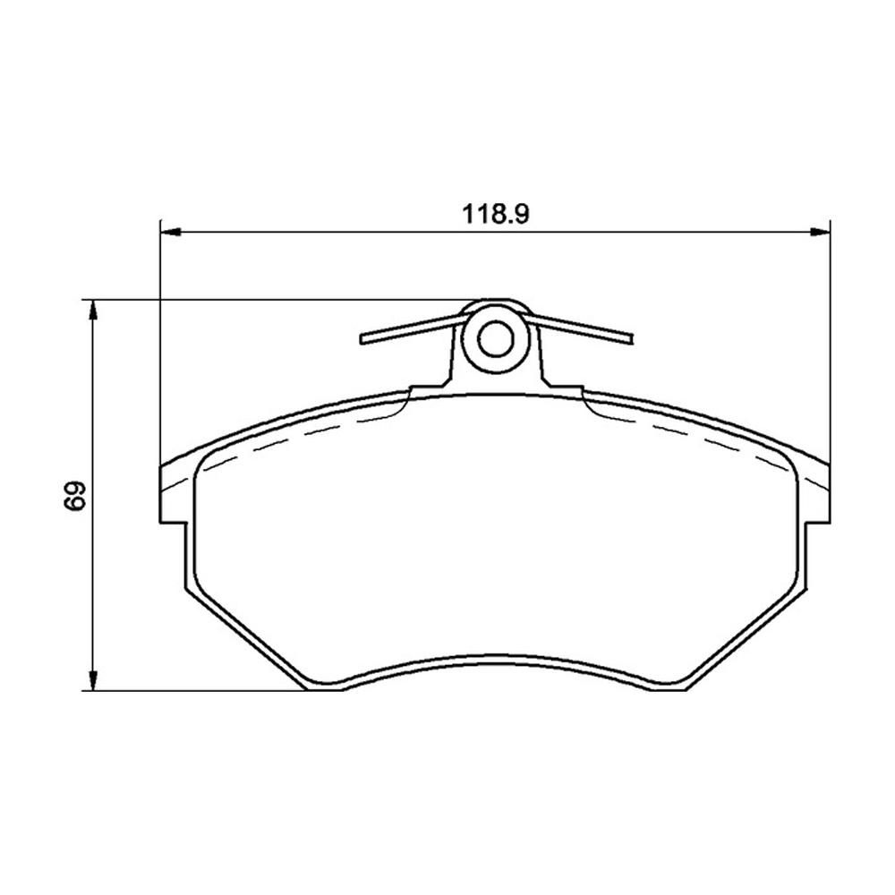 Mintex Racing Pastillas de Freno MDB1570-M1144 para Audi / Seat / Volkswagen