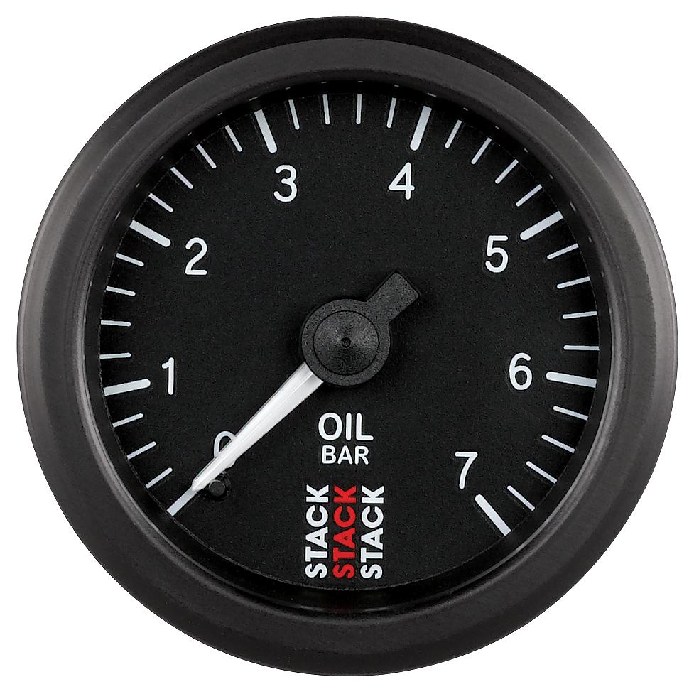 Barra mecánica del calibrador 0-7 de la presión del aceite del apilado