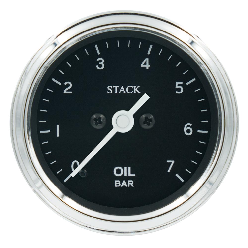 Apile el indicador de presión de aceite clásico 0-7 bar