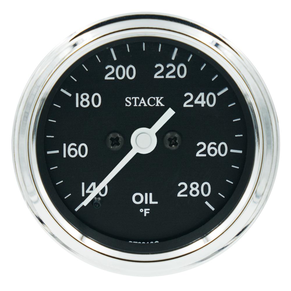 Apile el indicador de temperatura de aceite clásico 140-280 grados F