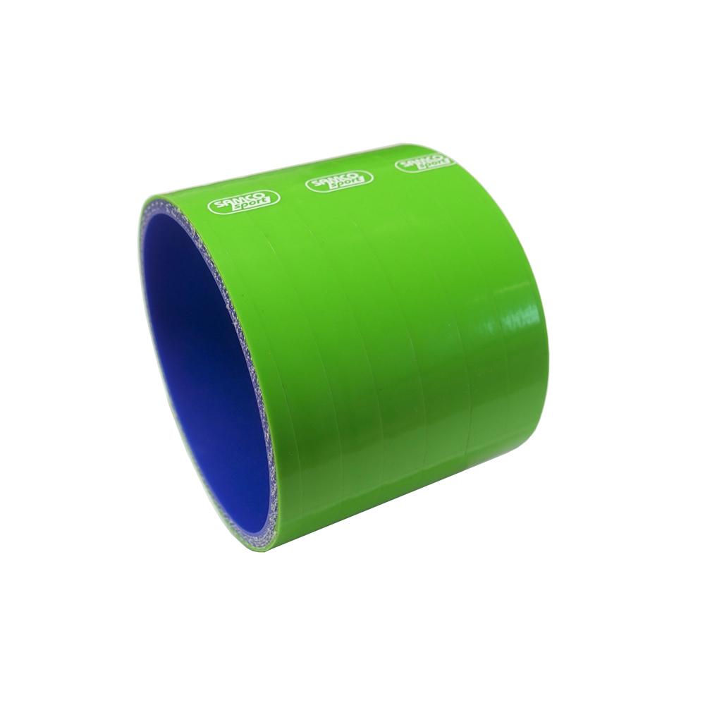 Manguera de acoplamiento recta Samco de 89 mm de diámetro en verde claro