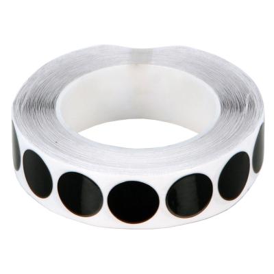 Discos de cinta autoadhesiva negra - 25 mm de diámetro