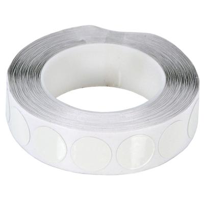 Discos de cinta autoadhesiva blanca - 25 mm de diámetro