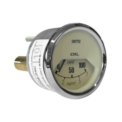 Medidor de presión de aceite mecánico clásico Smiths Magnolia Face PL2328-04C