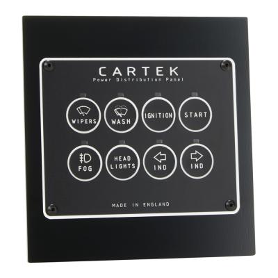 Panel de distribución de energía de 8 canales Cartek - Edición retro
