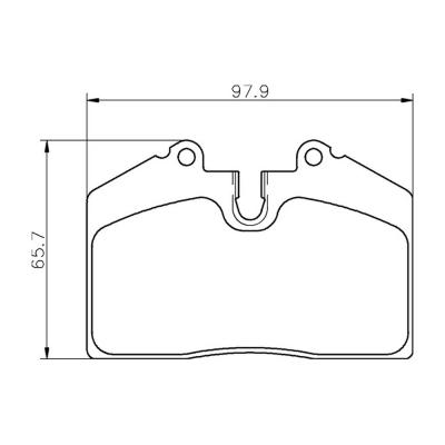 Mintex Carreras Pastillas de Freno MDB1456-M1144 para Ford Racing Puma / Audi / Porsche Varios