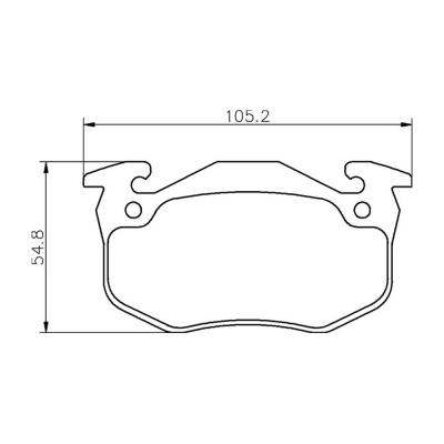 Mintex Racing Pastillas de Freno MDB2868-M1144 para Citroen / Peugeot / Renault