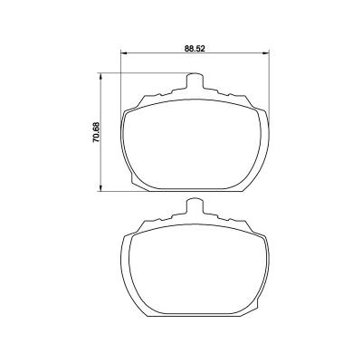 Mintex Racing Pastillas de Freno MLB40-M1144 Para Rover / Triumph