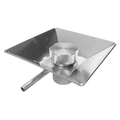Tapa de rosca de aluminio con tazón de fuente de Splash (50 mm de diámetro)