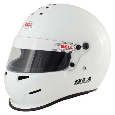 Casco Snell blanco K2010 de Kart de la cara llena de Bell RS3 K aprobado