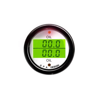 Calibrador dual de la presión del aceite del BALNEARIO/de la temperatura de aceite
