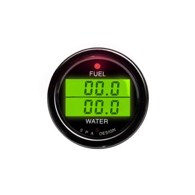 Calibrador dual de la presión de carburante del BALNEARIO/de la temperatura del agua