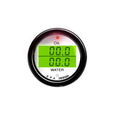 Calibrador dual de la temperatura de aceite del BALNEARIO/de la temperatura del agua