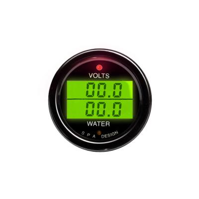 Calibrador dual de la temperatura de voltios/el agua del BALNEARIO