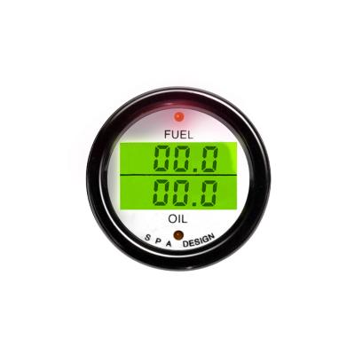 Calibrador dual de la presión de carburante del BALNEARIO/de la temperatura de aceite