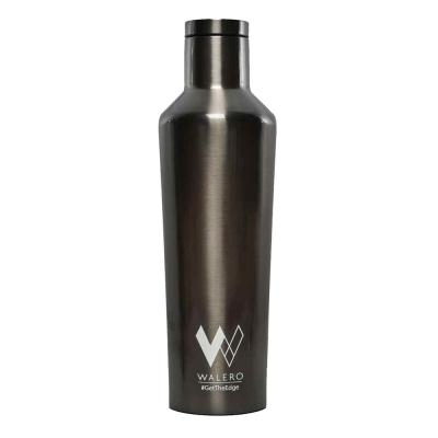 Botella de bebidas con aislamiento triple Walero con pajita (capacidad de 20 oz)